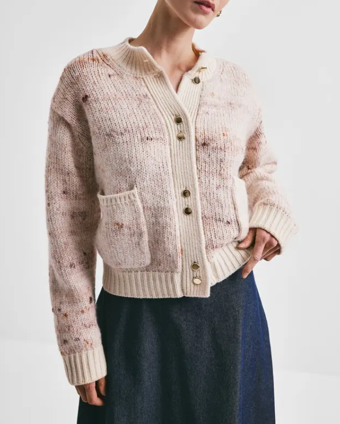 Melange Knit Jacket