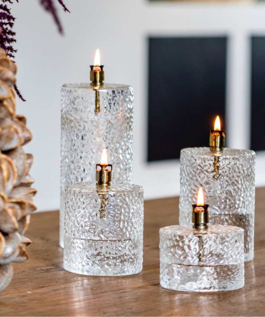 Oljelampe Cylinder Hammered X-Large