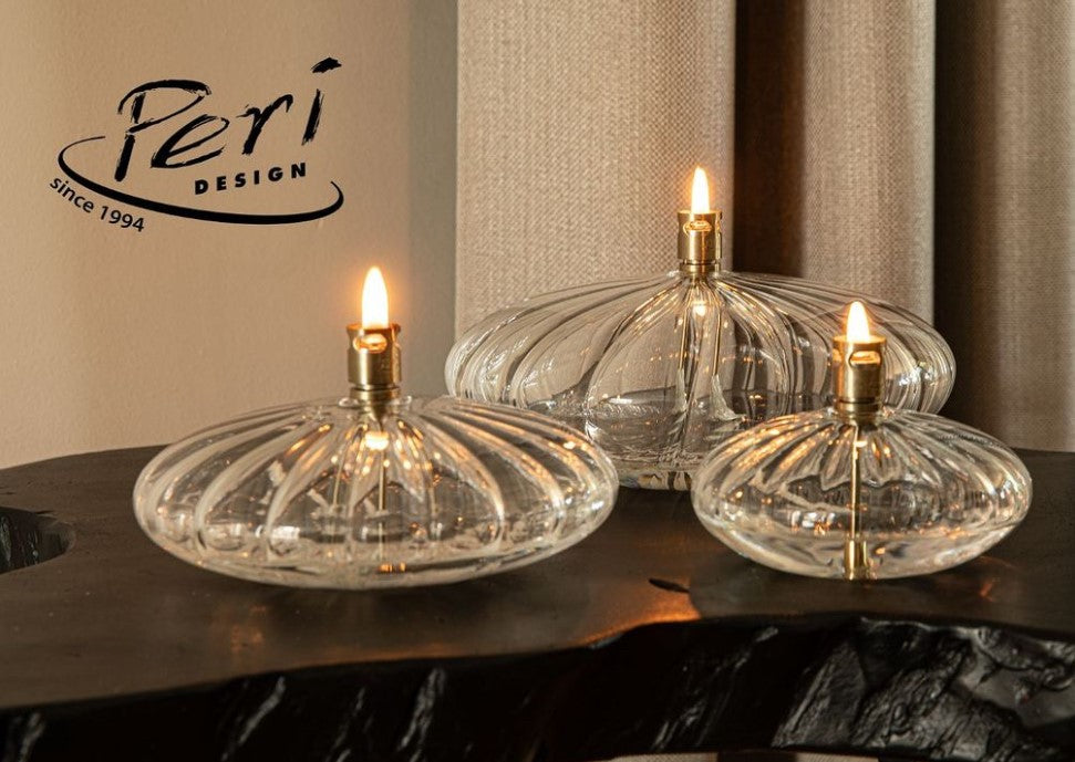 Oljelampe Disc Elegant-Brass Large