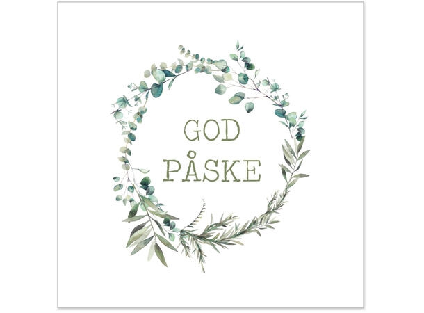 Serviett God Påske Krans