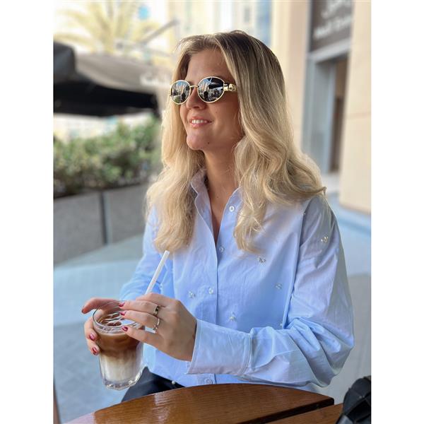 Cena Cotton Shirt w/pearls