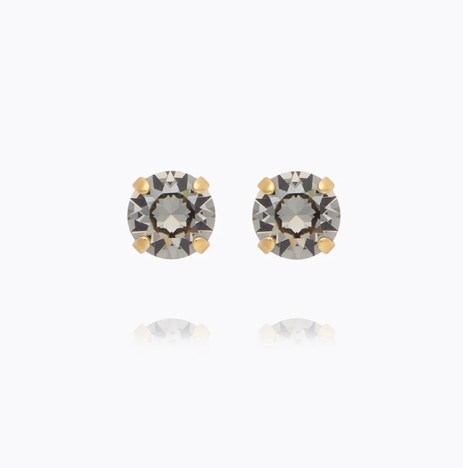 CLASSIC STUD EARRINGS GREIGE