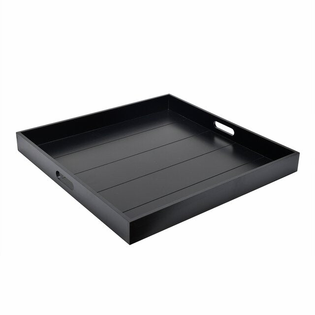 Oliver - Serveringsbrett Svart 50x50x4