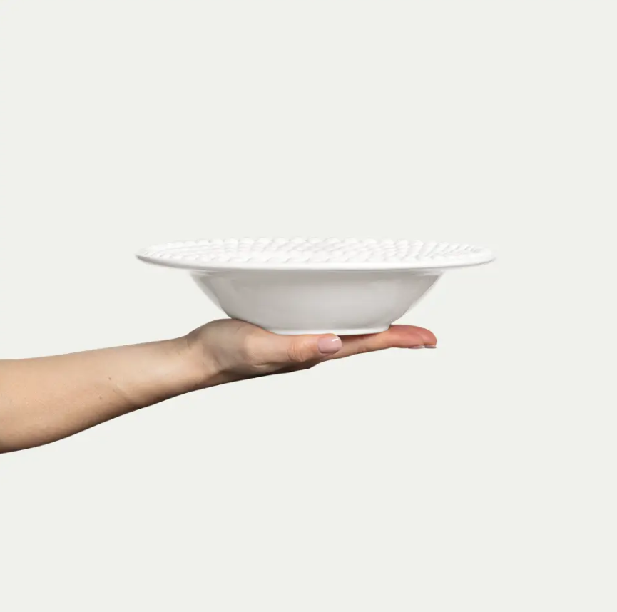 Bubbles Suppetallerken 25cm, white