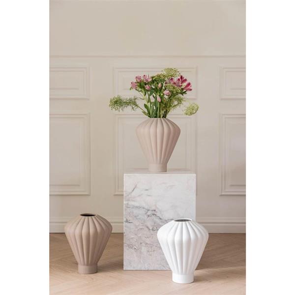 Evelyn Ceramic Vase Brown
