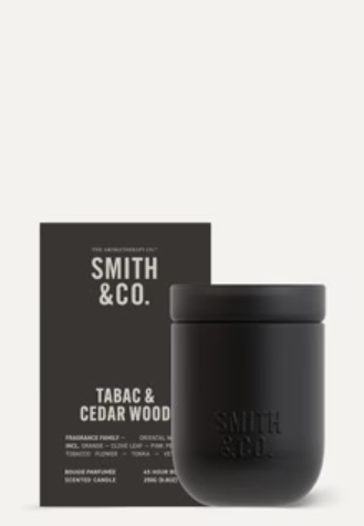 Tabac & Cedarwood - Scented Candle 250g