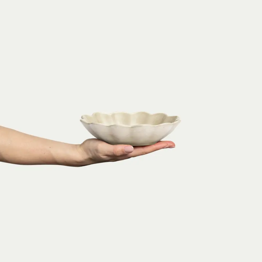 Oyster Skål 18x16cm, Sand