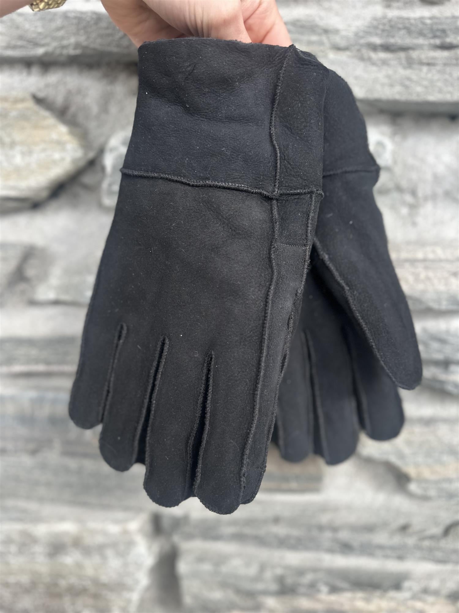 Hansker semsket lammeskinn