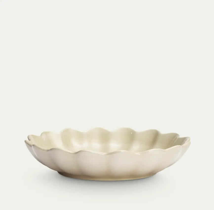 Oyster Skål 24cm, sand