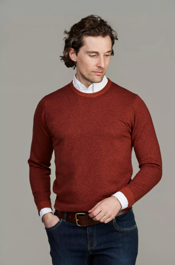 2Tone herringbone knit