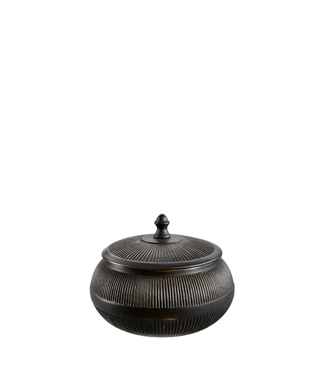 Naples Round box W/lid, Medium