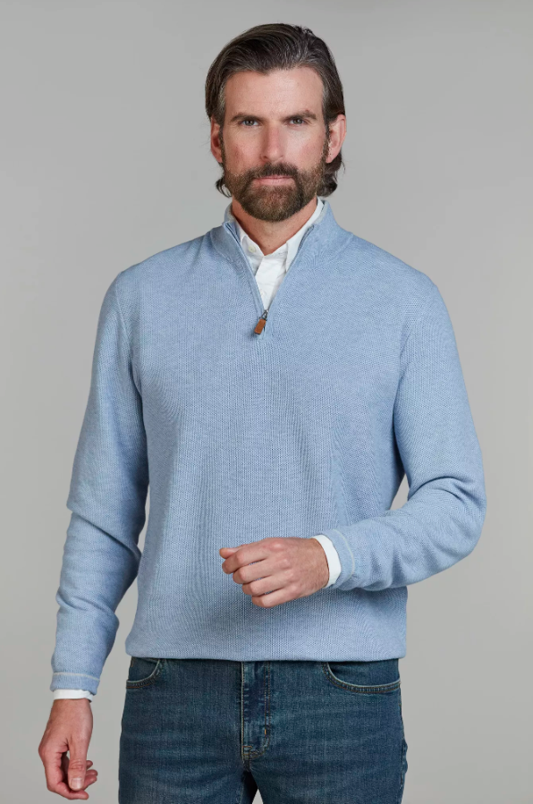 Half Zip Structure Knit