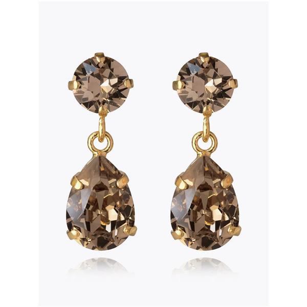 MINI DROP EARRINGS GOLD GREIGE