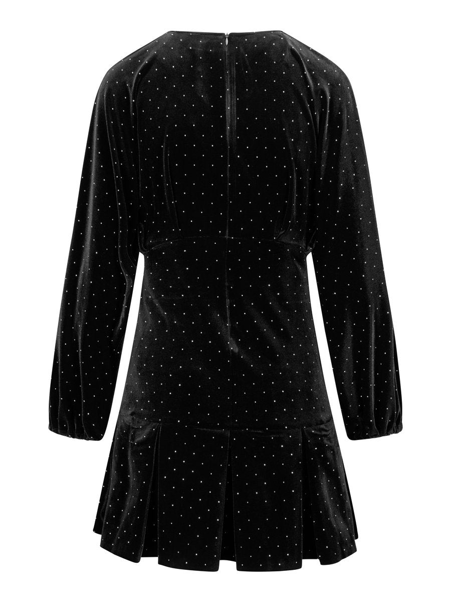 Jamal stud velour dress