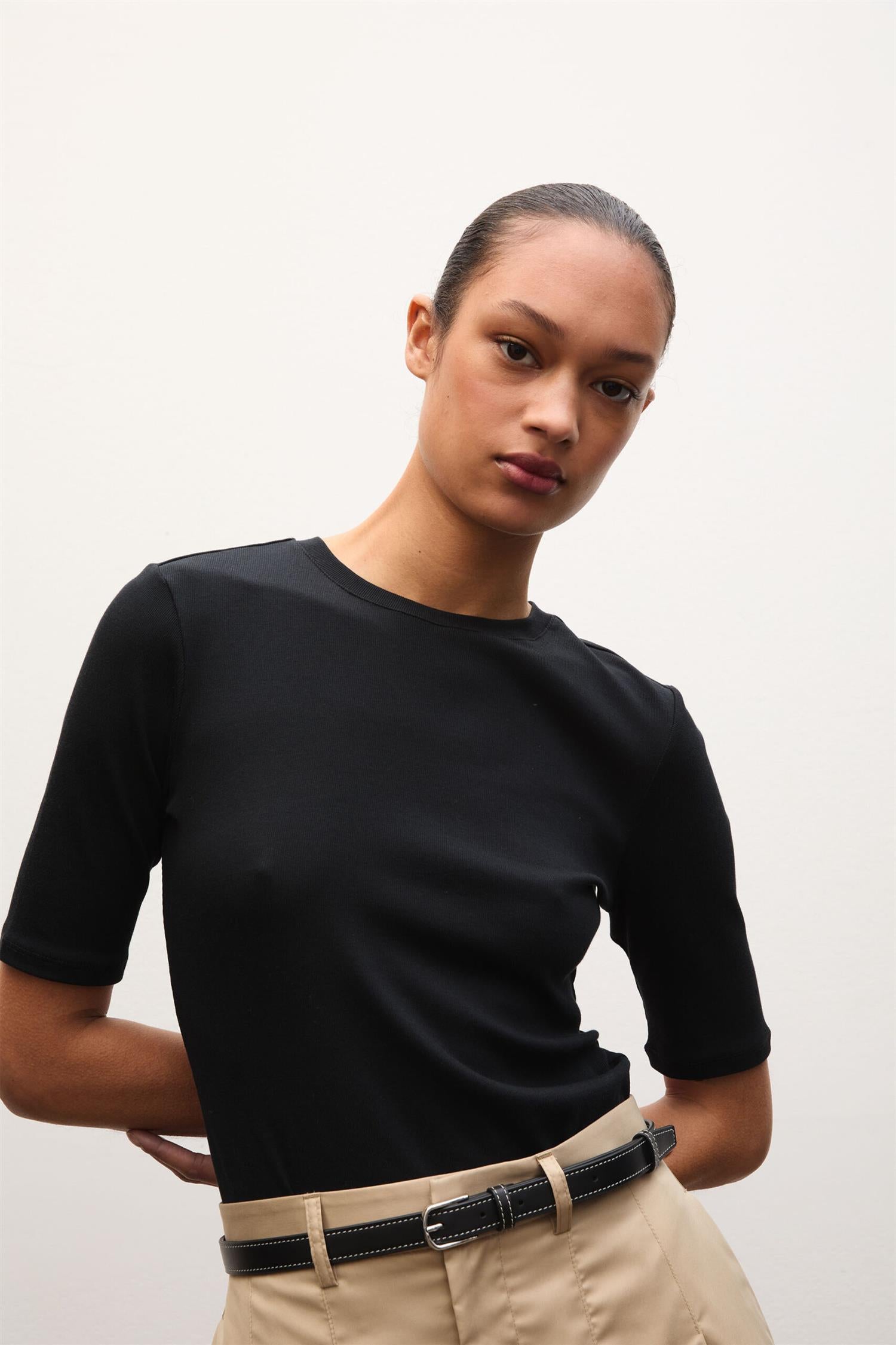 Marianne rib tee