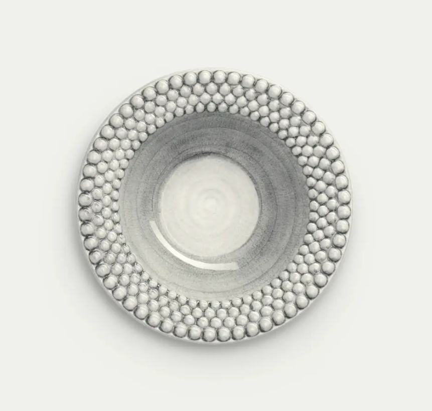 Bubbles Suppetallerken 25cm, grey