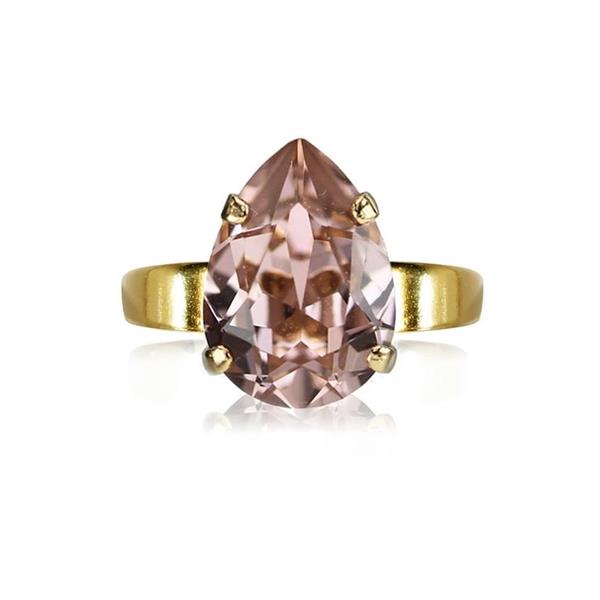 MINI DROP RING GOLD VINTAGE ROSE