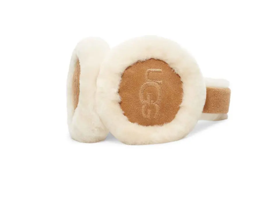 Sheepskin Embroidery Earmuff