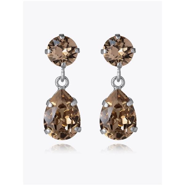MINI DROP EARRINGS GOLD Rhodium