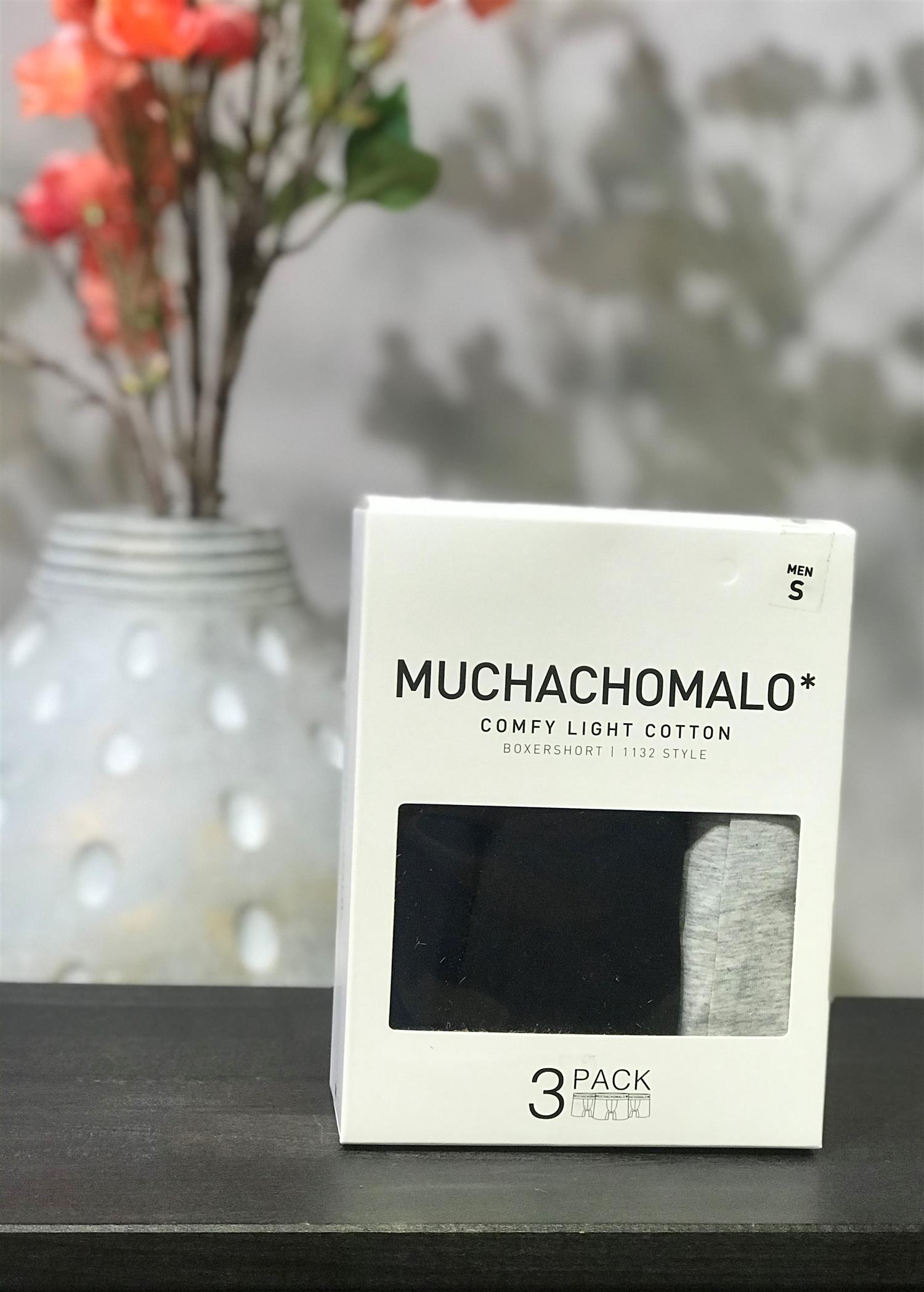 Comfy Light Cotton, 3 Pack Svart/Grå/Blå