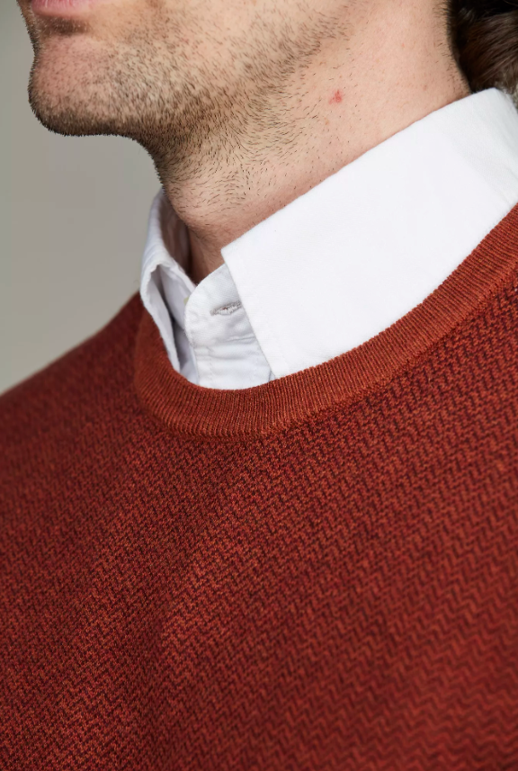 2Tone herringbone knit