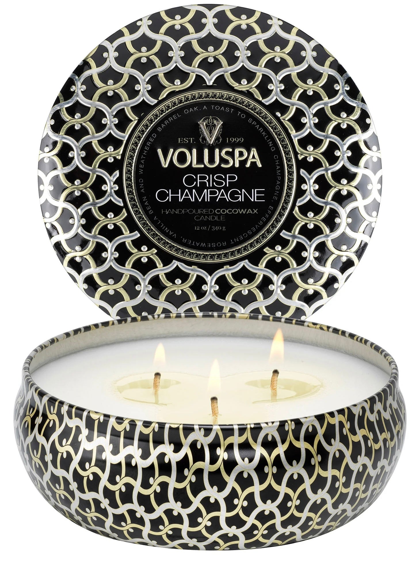 3 wick tin candle 40tim