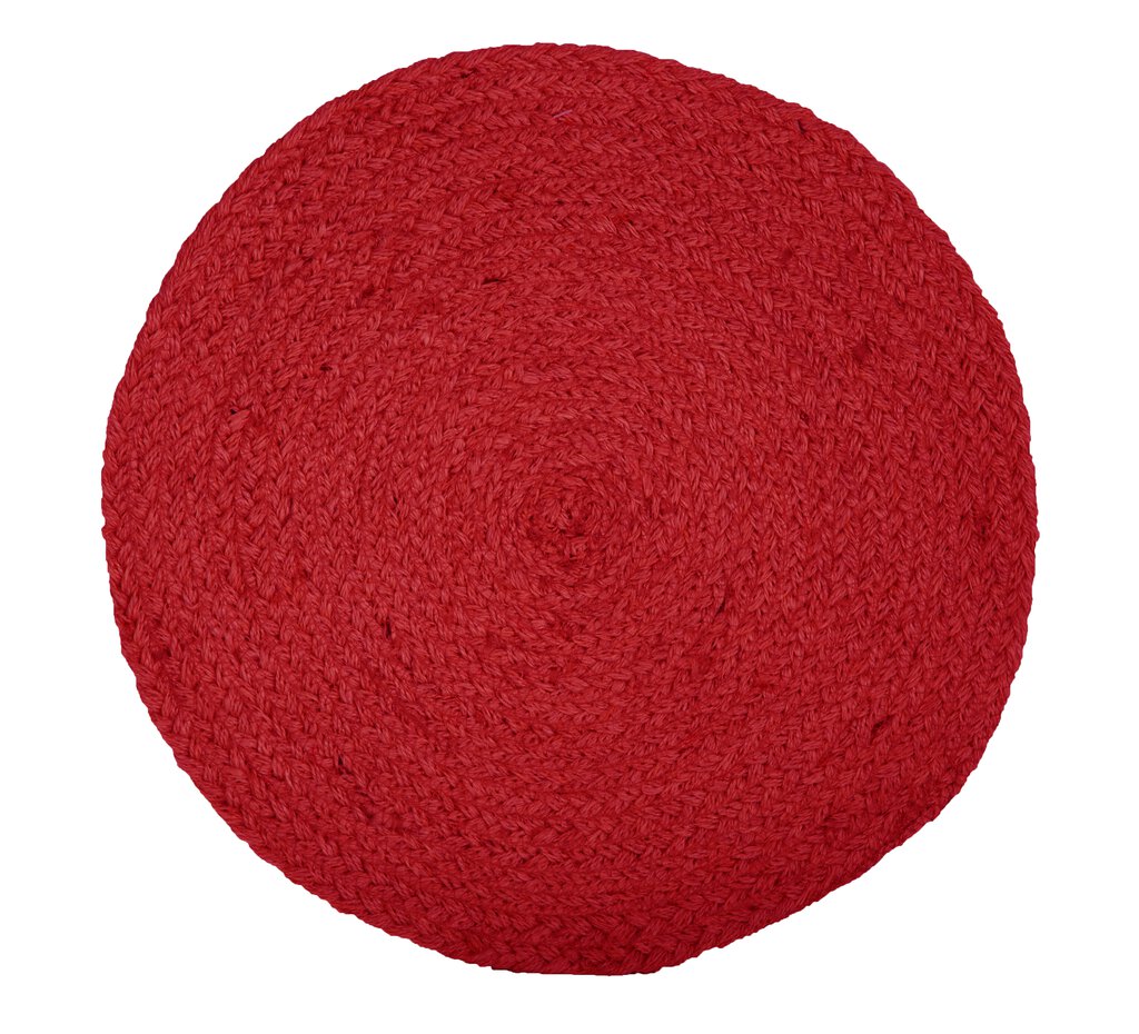 Jesper - Kuv. brikke Rød D38 jute