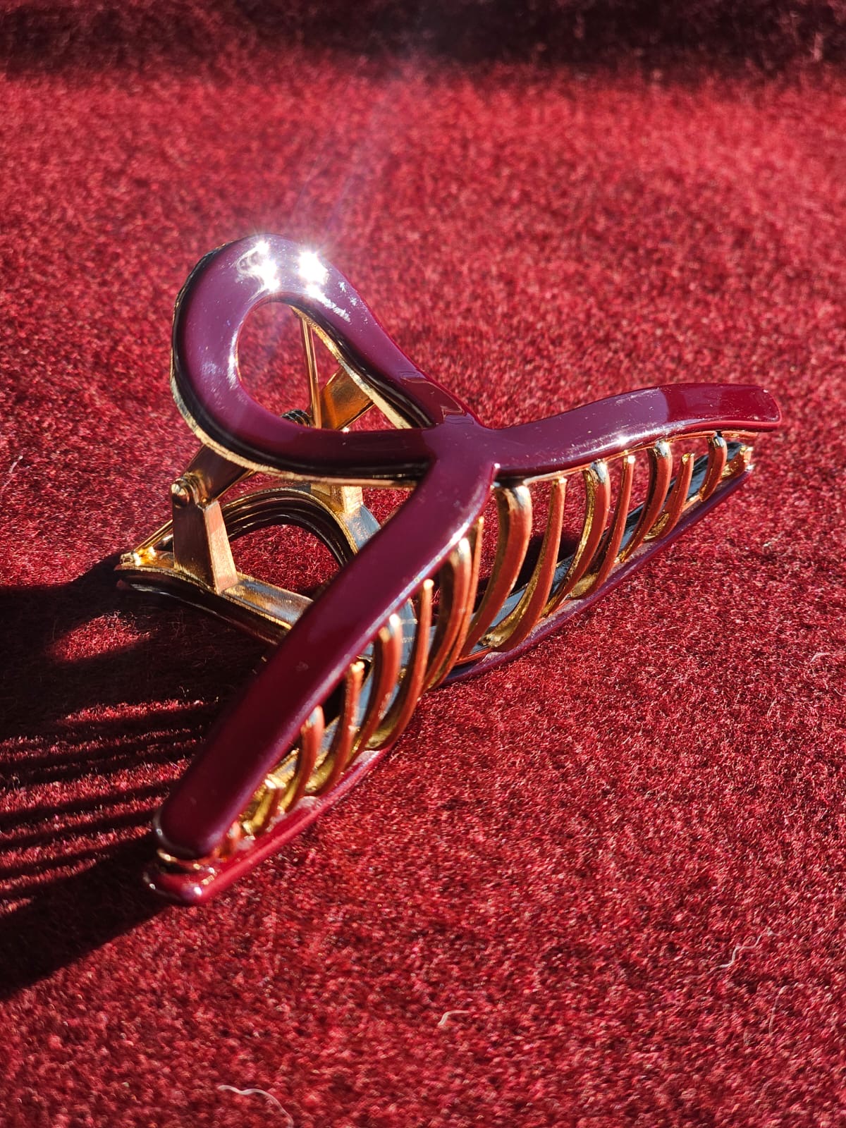 Hårklype ancha metall stor