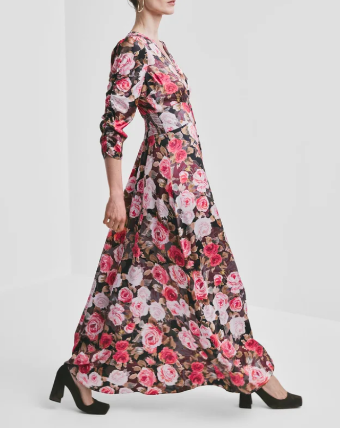 Satin button-down Dress