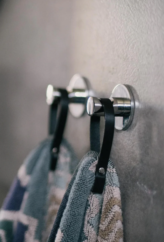 Håndkleholder svart 2pk