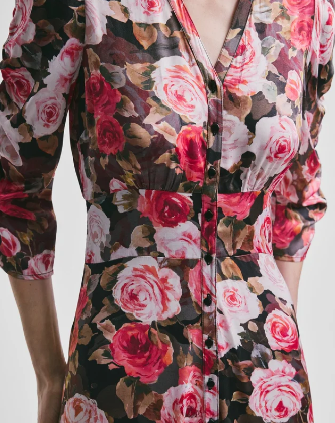 Satin button-down Dress