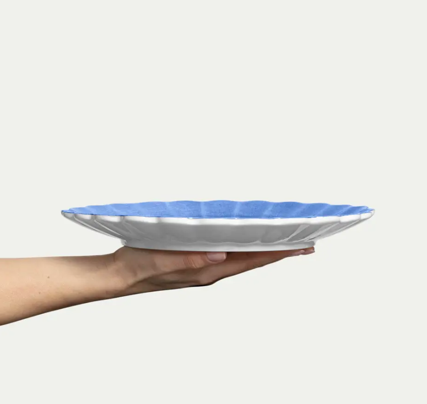 Oyster Tallerken 28cm, Light blue