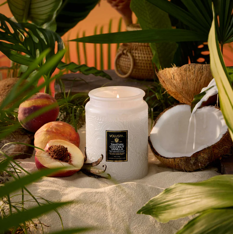 Large Jar Candle, Tahitian Coconut Vanilla