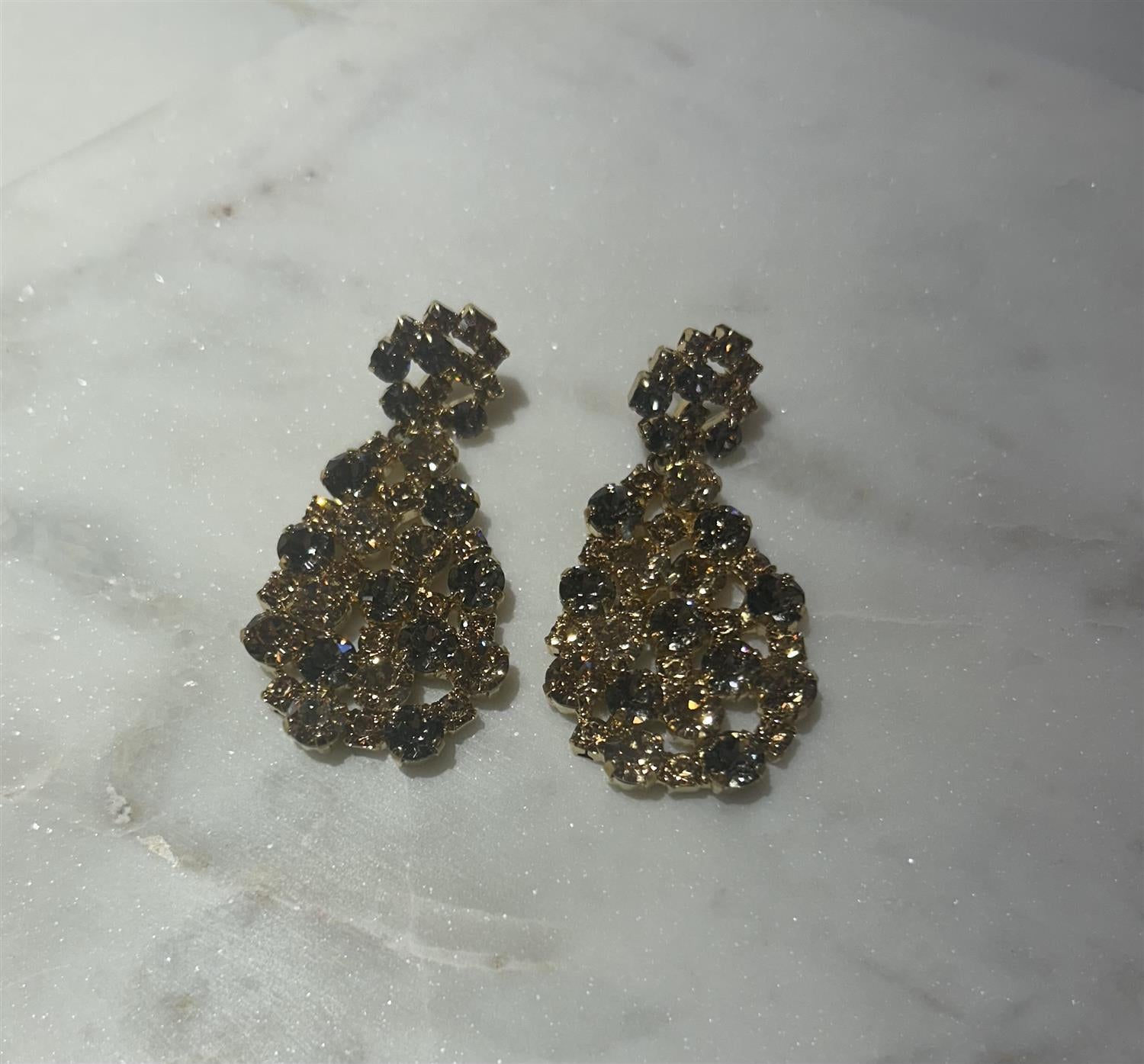 Hanna Earrings Gold - Lt. Col. Topaz Combo