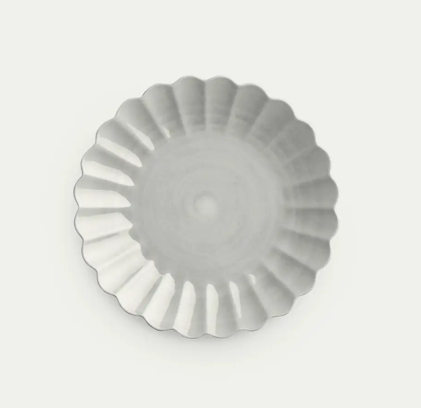 Oyster Tallerken 28cm, Grey