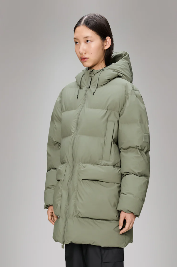 Alta unisex long puffer cargo jacket