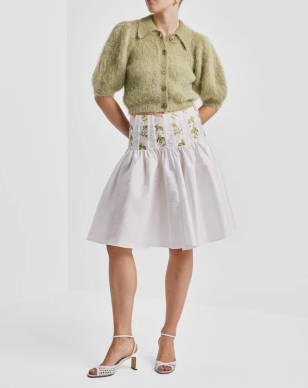 Hairy Knit Puffed Jacket