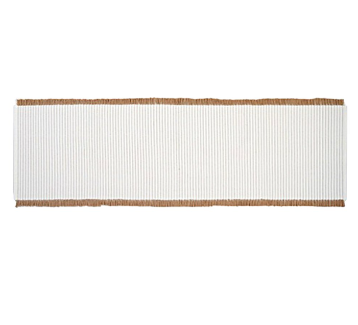 Aya Løper Hvit 40x140 Bomull
