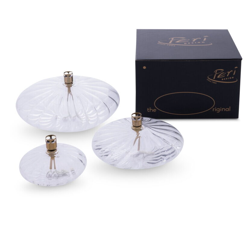 Oljelampe Disc Elegant-Brass Small