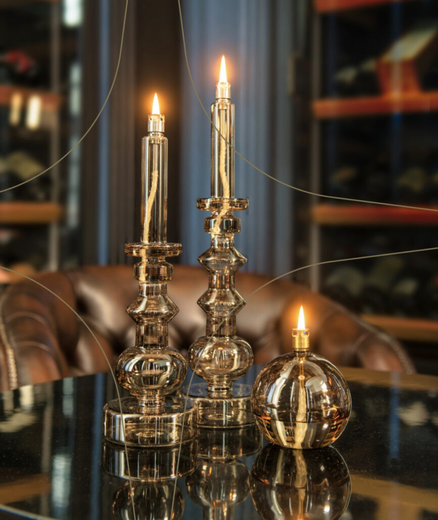 Peri Living Oljelampe Candleholder Champagne Medium