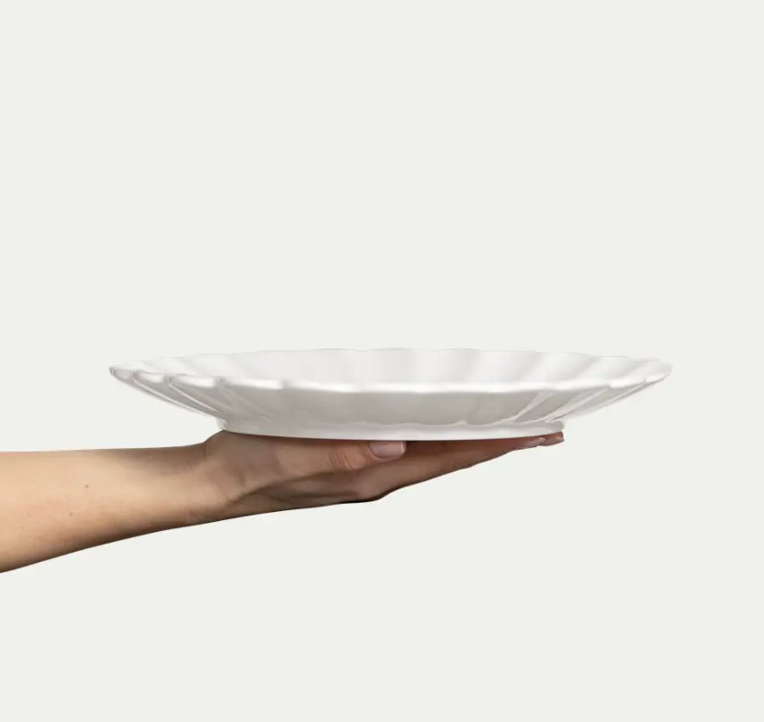 Oyster Tallerken 28cm, White
