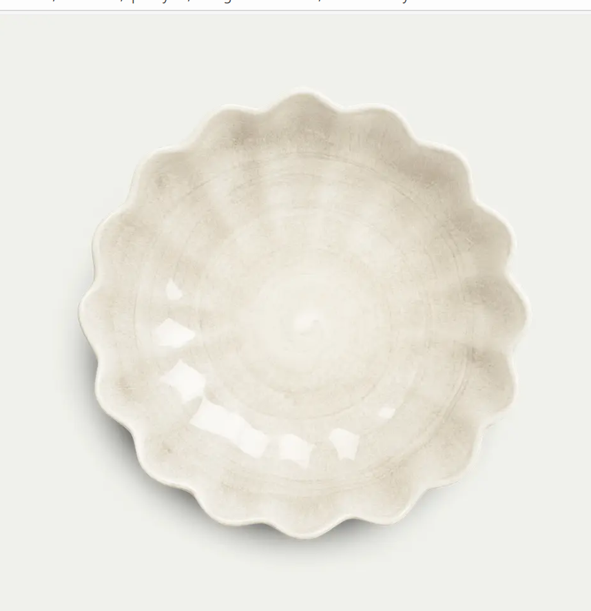 Oyster Skål 24cm, sand