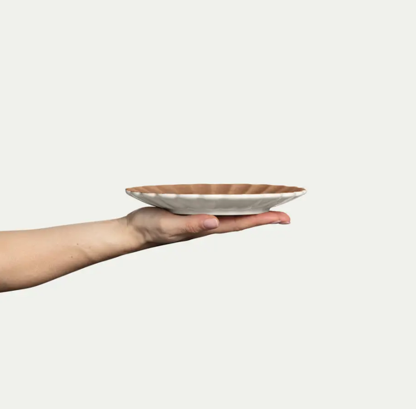 Oyster Tallerken 20cm, Cinnamon