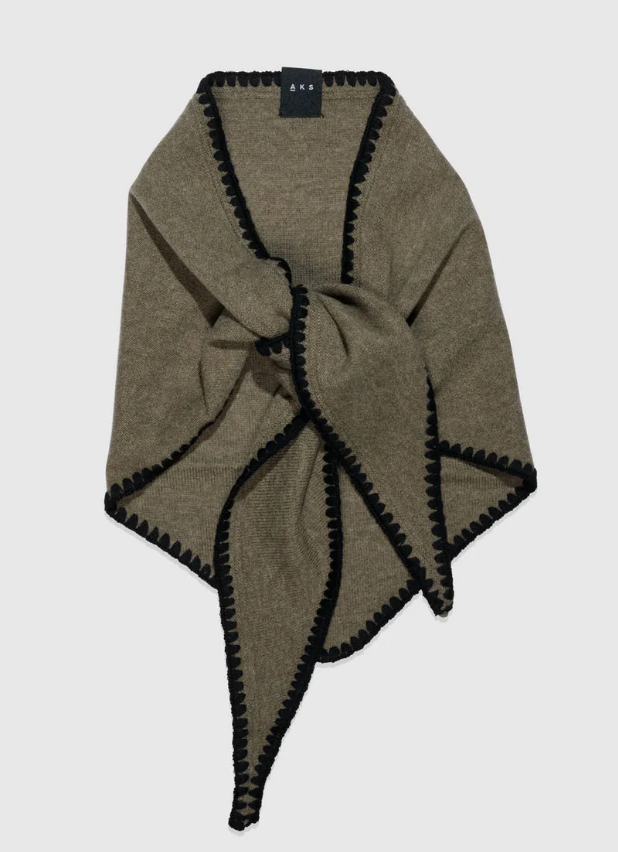 Mina Stitched Merino Scarf