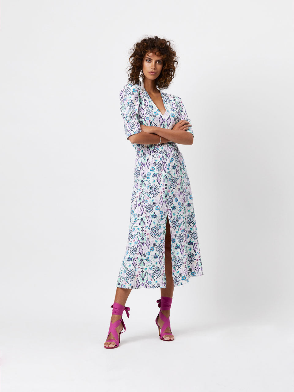 D6Chelle printed maxi dress