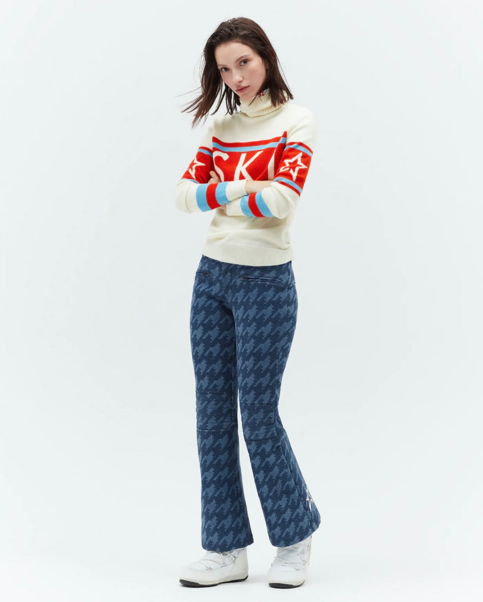 Aurora denim flare ski pant