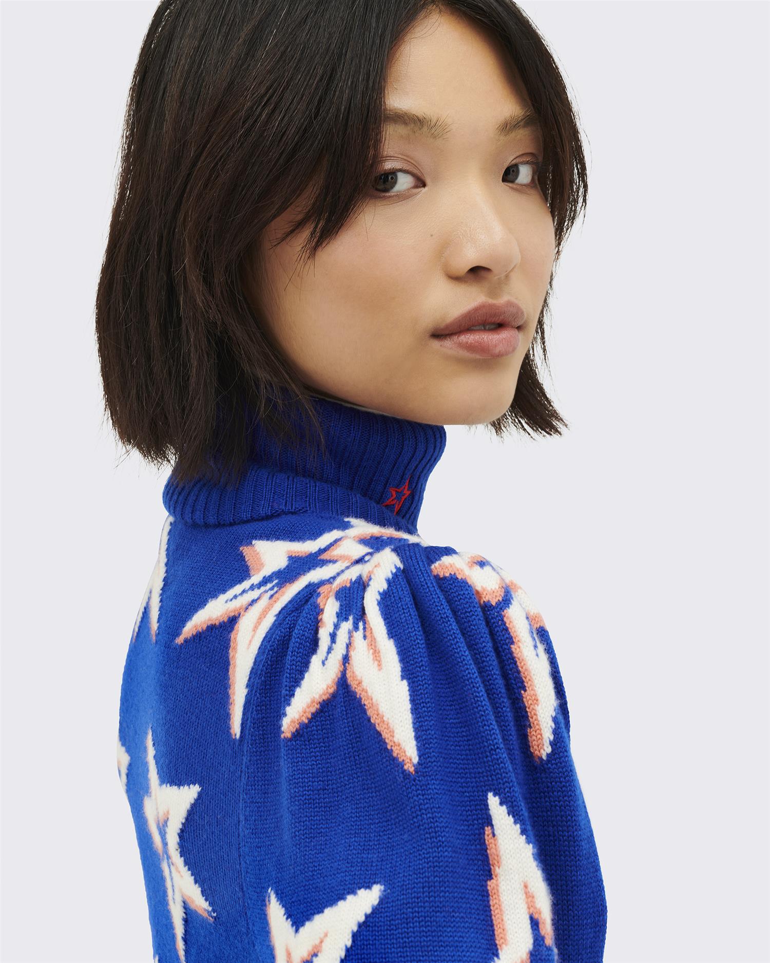 Stardust balloon sleeve sweater