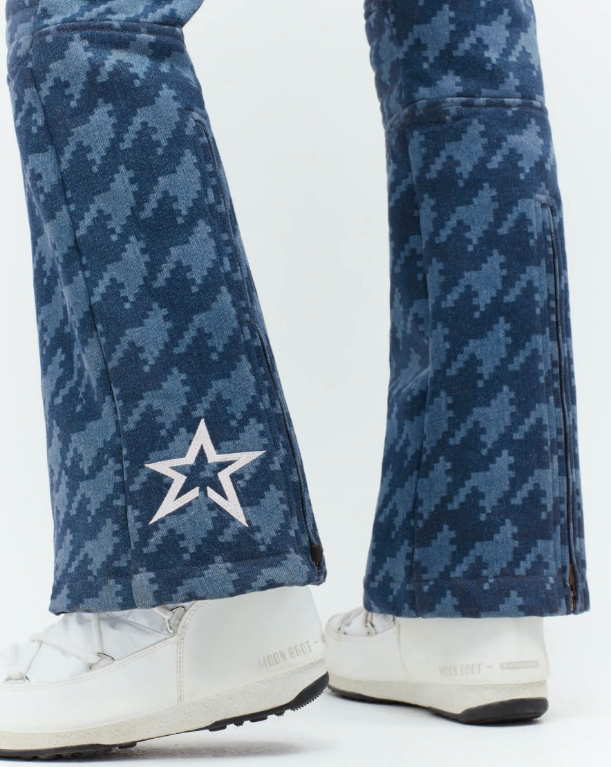 Aurora denim flare ski pant