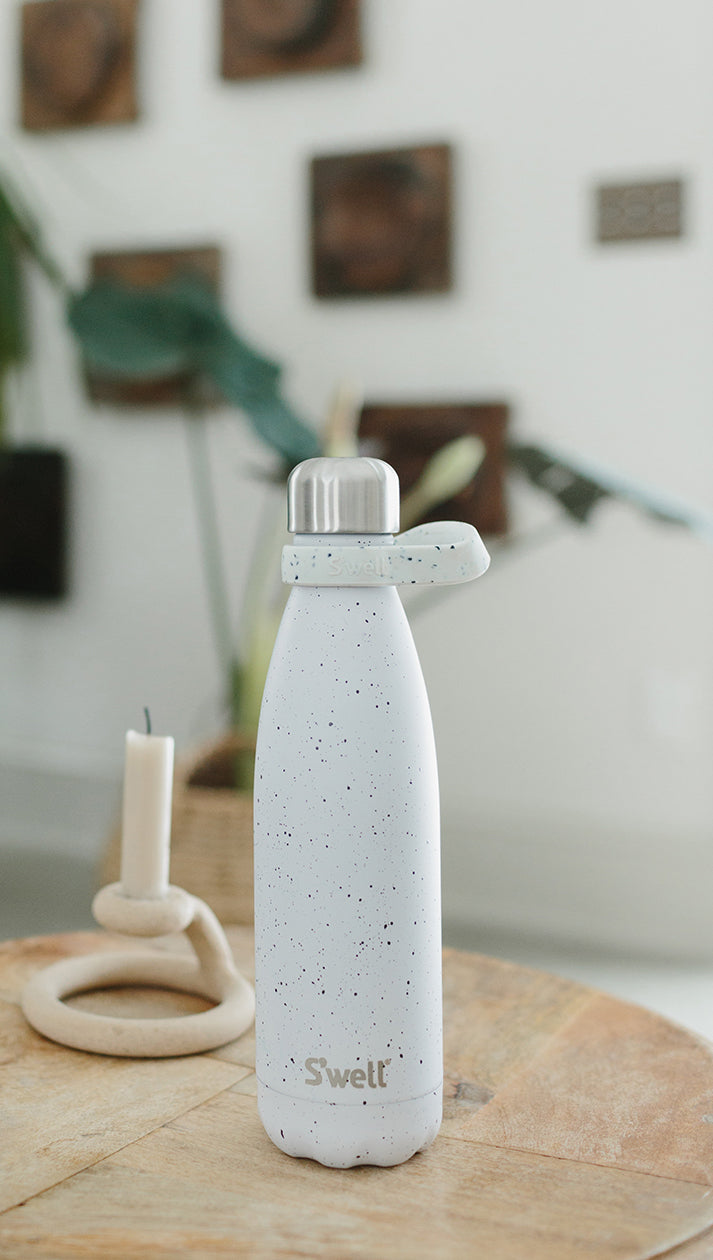 Bottle handle White speckled