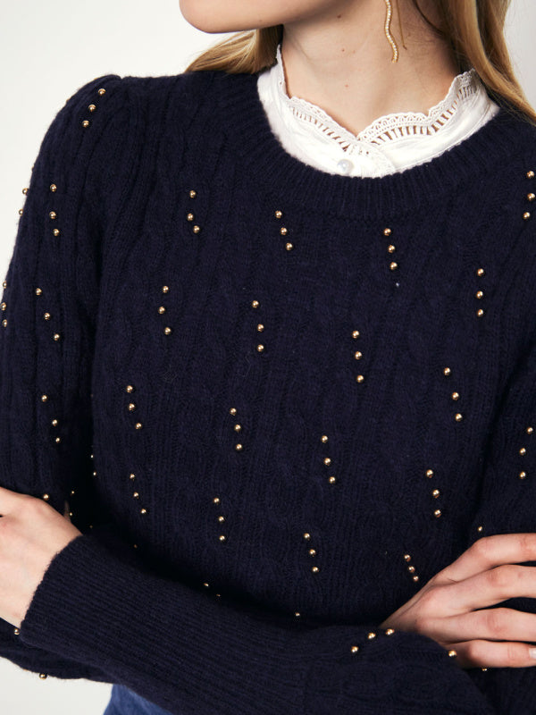 D6Ostin fancy beads sweater
